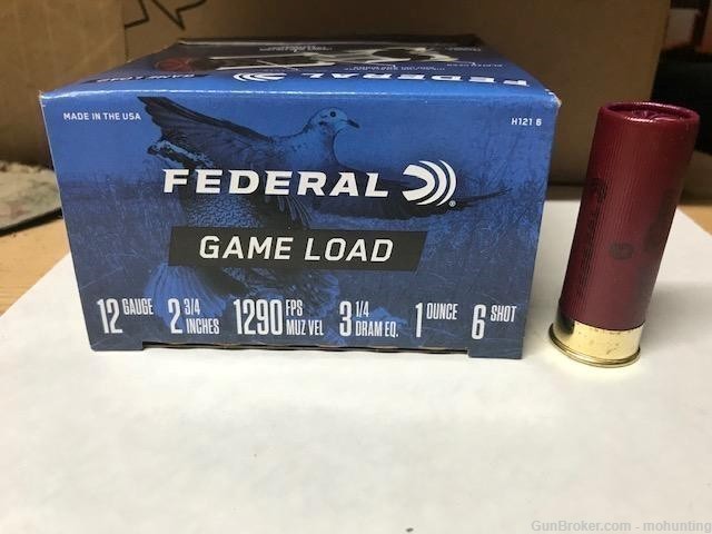 Federal H1216 12ga 2 3/4in 1oz 6shot 250 Rounds-img-0