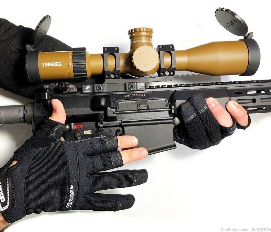 Large Size Tactical Gloves with Open Fingers Lightweight Breathable -Three5-img-9