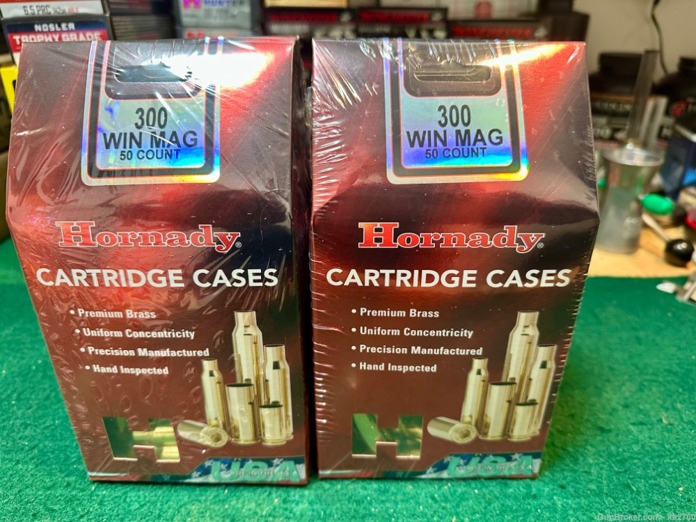 100 pieces of 300 Win Mag Brass by Hornady, USA MADE-img-0