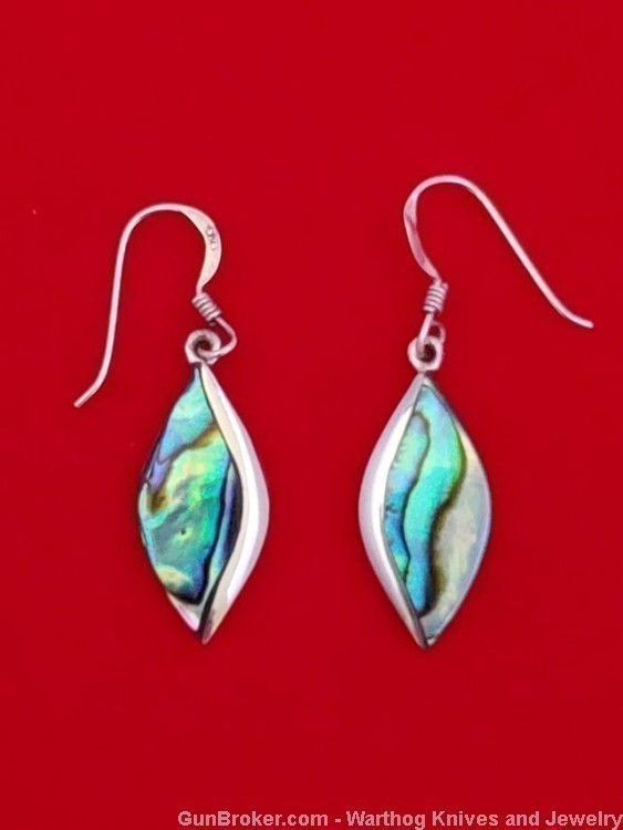 925 Sterling Silver & Abalone Necklace Set. S38.*REDUCED*-img-4