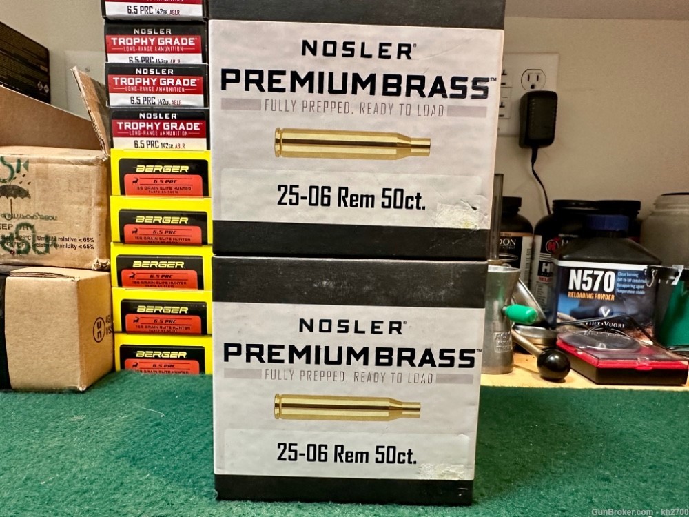 100 pieces of 25-06 Rem brass by Nosler-img-0