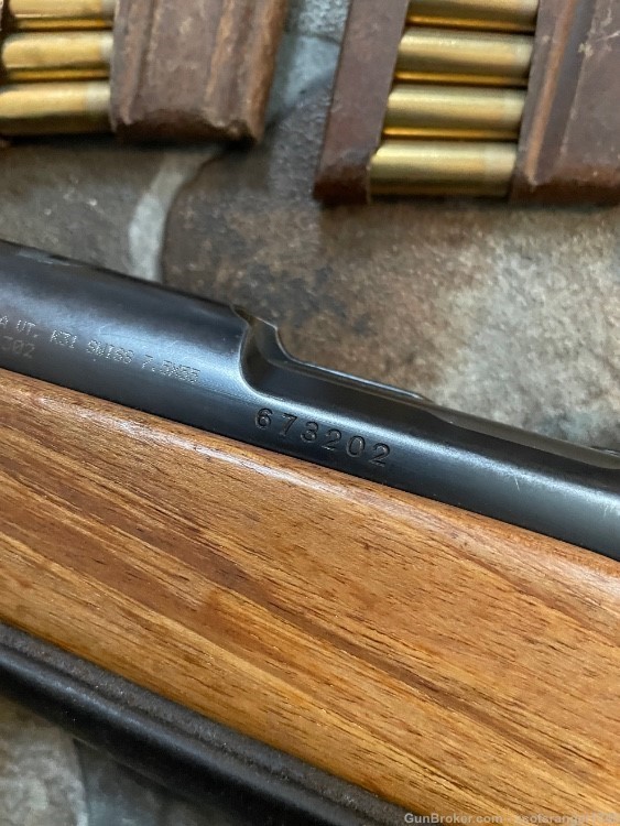 Swiss K31 7.5x55 Swiss Rifle 1941 W/Bayonet Match Ammo Loader Accessories-img-10