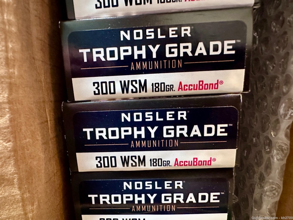200 qty of 300 WSM 180 gr Accubond Nosler Trophy Grade-img-2