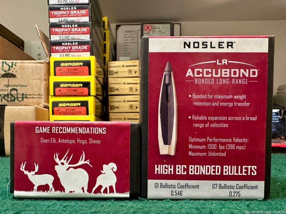 200 7mm ,284" Nosler Accubond ABLR 150 gr bullets 7mm Rem Mag, 280 Ackley-img-1