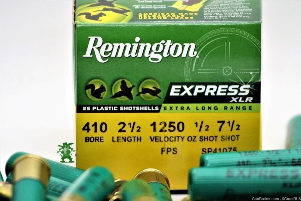 410 Bore 2½" No.7.5 Shot Remington EXPRESS .410 XLR Xtra Long Range 25 RDS-img-2