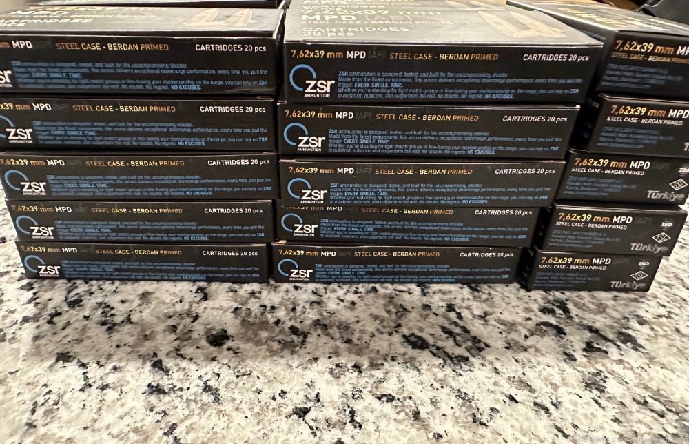 7 62x39 ap steel core 500 ammo ak 47 sks ammo no russian rifle