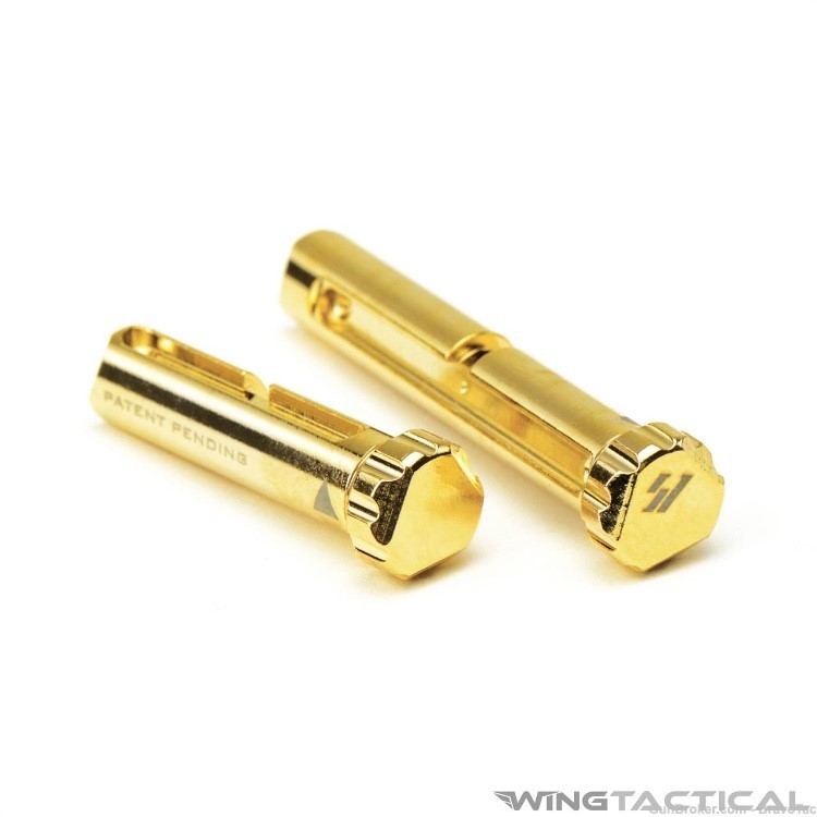 Strike Industries Shift Pins Quick-Detach Takedown Pivot AR10/LR-308 - Gold-img-1