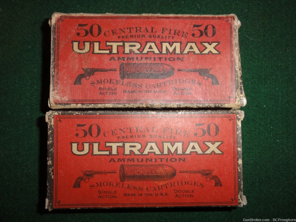76 Rnds Factory Ultramax Ammo for .38-40 WCF, 180 gr RN Lead-img-0