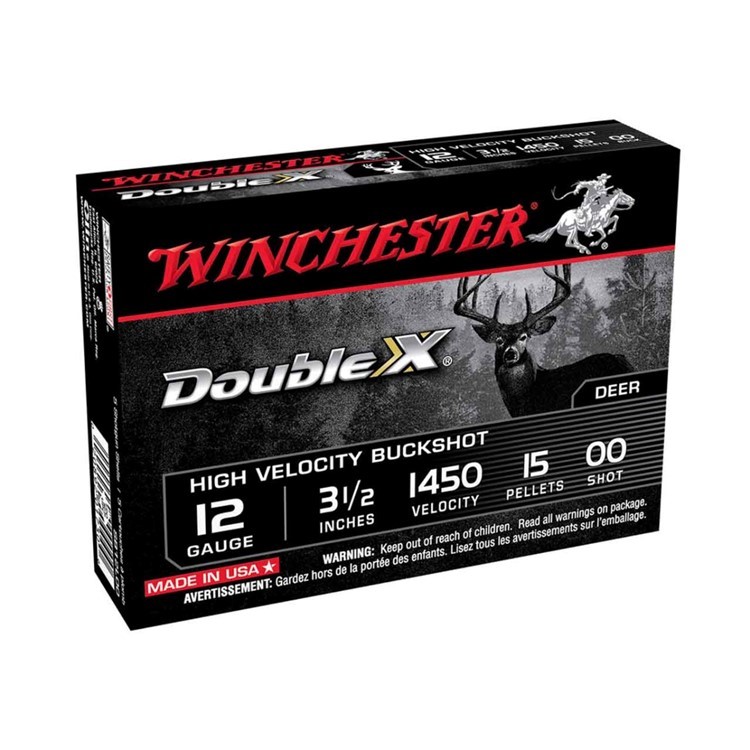 Winchester Double X 12GA 3.5in HI-Velocity 00BK Supreme-img-0