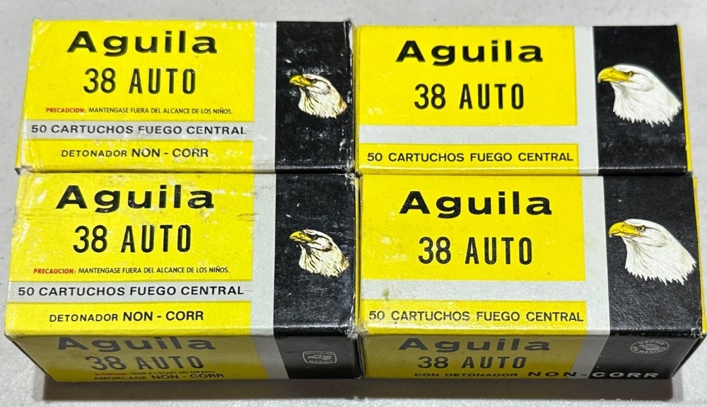200 rounds of new Aquila 38 Auto Colt Pistol 38 ACP 130 grain FMJ ammo-img-10