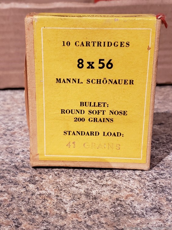 10 rounds sealed box vintage DWM 8x56 Mannlicher ammo ammunition COOL-img-1