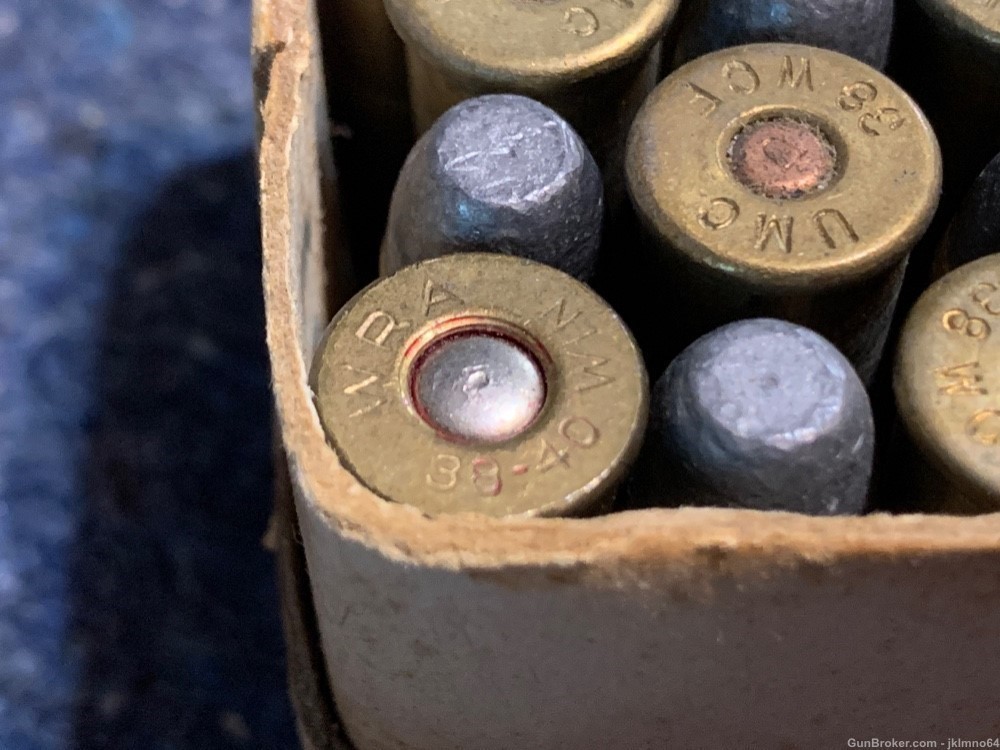 50 rounds of vintage UMC Winchester 38-40 Win Lesmok 38 WCF ammo-img-7