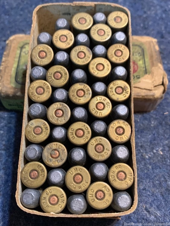 50 rounds of vintage UMC Winchester 38-40 Win Lesmok 38 WCF ammo-img-5
