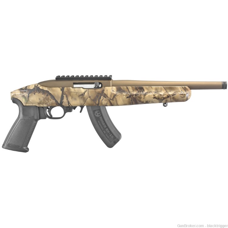 Ruger 4934 22 Charger TALO Edition,Pistol 22LR 10" 15rd Bronze Go Wild Camo-img-3