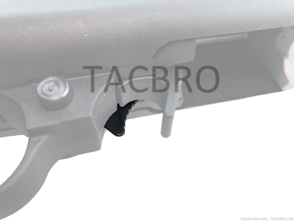 TACBRO Ruger 10/22 Auto Bolt Release Bolt Lock Part Upgrade - Black Steel-img-3