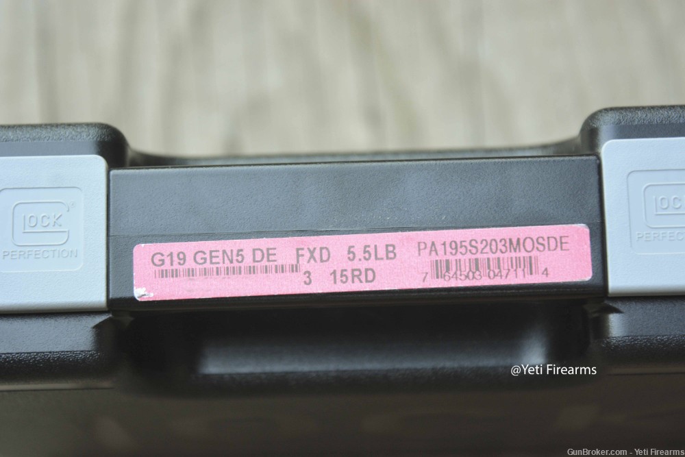 Glock 19 Gen 5 MOS 9mm Factory FDE W/ CHPWS V4 & Trijicon RMR RM06 G19 G5 -img-11