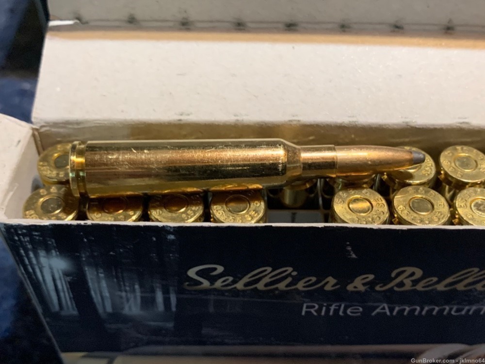 20 rounds of Sellier & Bellot 6.5 Swede 6.5x55mm Swedish 140gr SP ammo -img-2