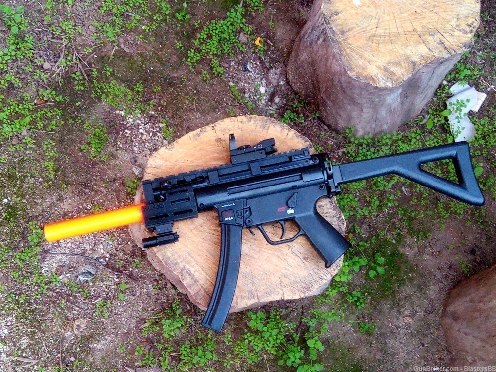 AirPower3D 3-Lug Fake Silencer / Suppressor for MP5 SMG Airguns-img-4