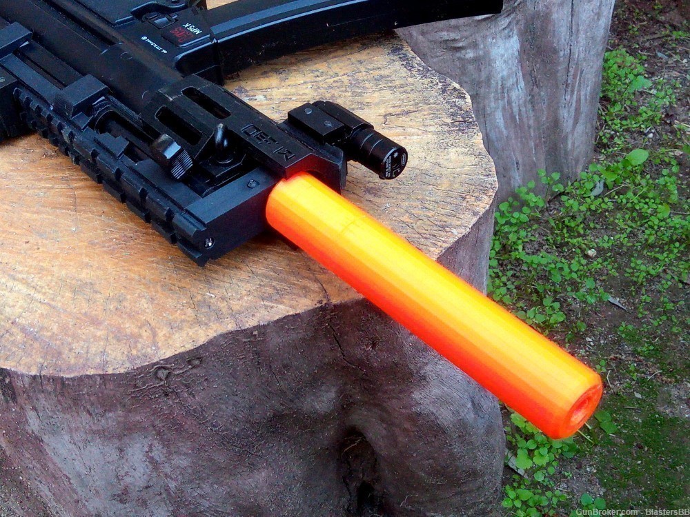 AirPower3D 3-Lug Fake Silencer / Suppressor for MP5 SMG Airguns-img-0