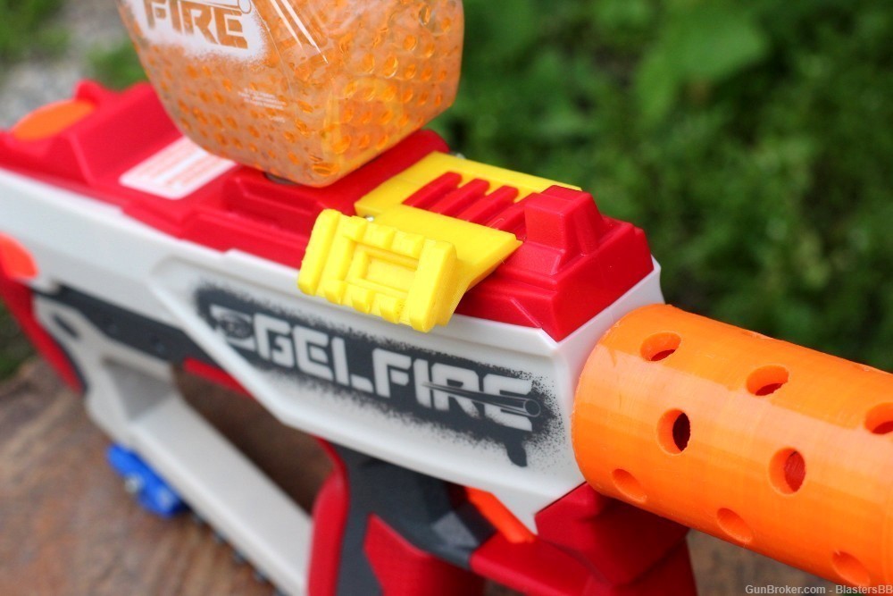45-Degrees 4-Slots Picatinny Rail (Right Side) for Nerf Pro GelFire Toy-img-6