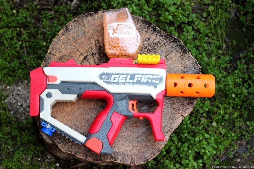 45-Degrees 4-Slots Picatinny Rail (Right Side) for Nerf Pro GelFire Toy-img-8