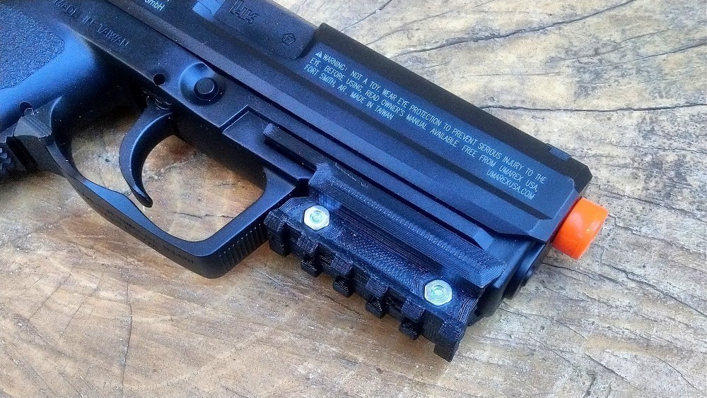 Bottom Picatinny Rail (5-Slots) for H&K USP Airsoft GBB NBB Pistol-img-7