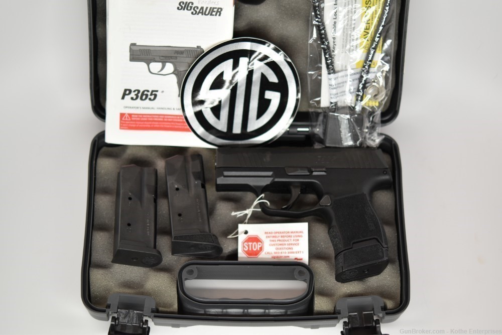 Sig Sauer P365 Nitron Micro Compact 9 mm 3" Barrel 10 & 12 Round Mags-img-20