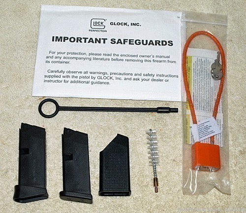 Glock Model 43 USA Two 6 RD Mags 9MM -img-3