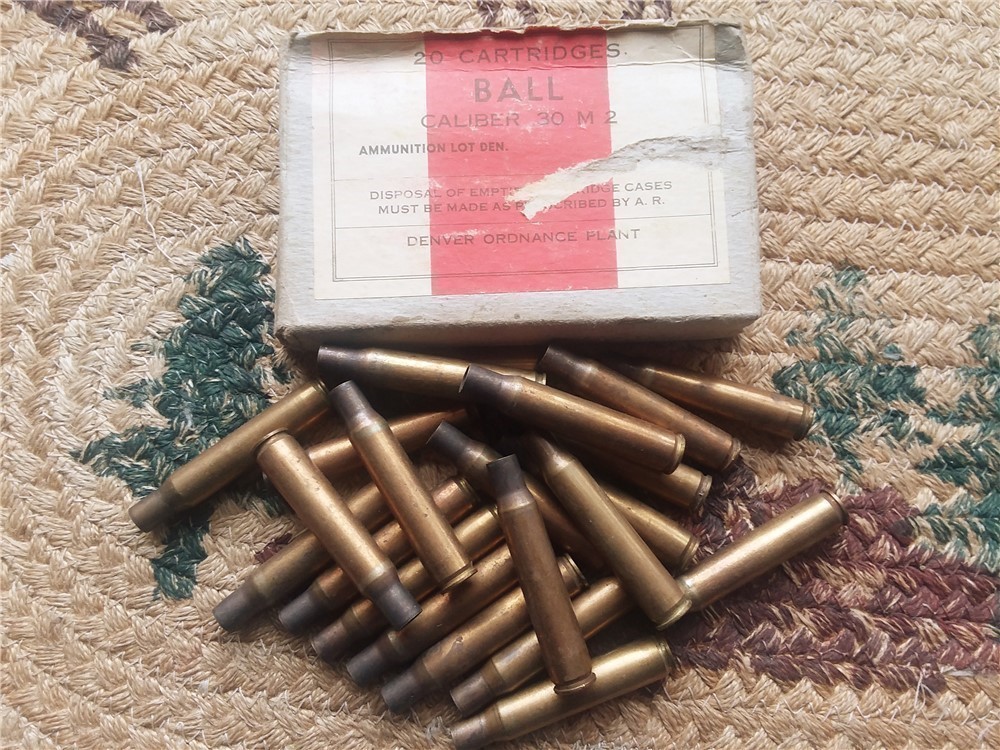 Vintage 30-06 Military Brass + Box-img-1