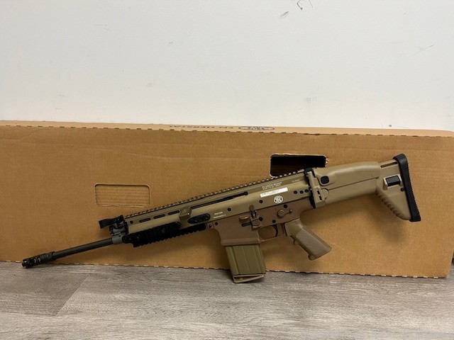 FN HERSTAL SCAR 17S MADE IN BELGIUM FDE WITH ORIGINAL BOX 98541 USED RARE-img-0