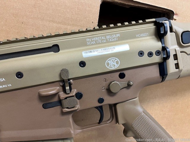 FN HERSTAL SCAR 17S MADE IN BELGIUM FDE WITH ORIGINAL BOX 98541 USED RARE-img-7