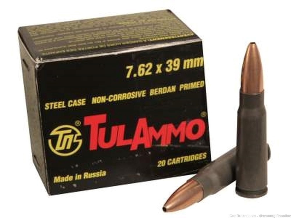 Red Ops Ammo 7.62x39 124 Grain FMJ Box of 20 Rounds-img-6