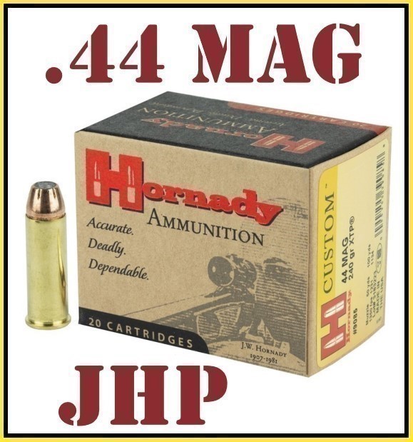 20rds Hornady Custom™ .44 Magnum 240 grains XTP JHP 9085 + FAST SHIP-img-0