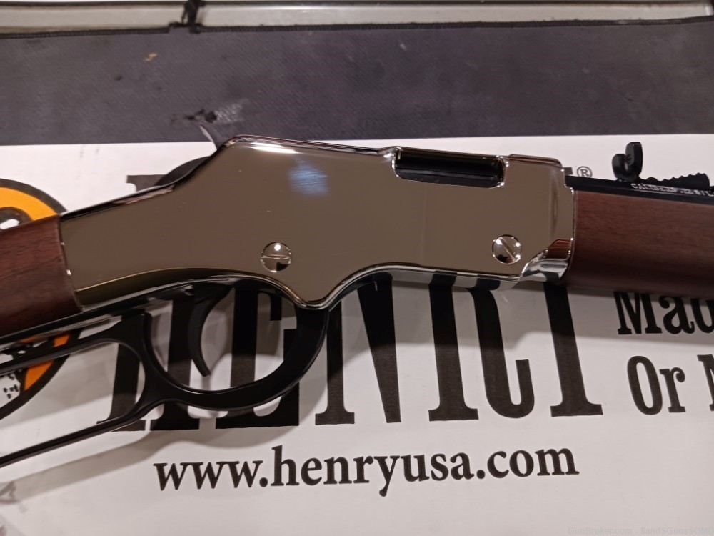 Youth Model HENRY H004SY SILVER 22LR 16.25" BARREL LEVER ACTION RIFLE New-img-2