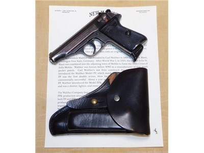 Pre-War Walther PP Pistol, c. 1937 w/ Holster