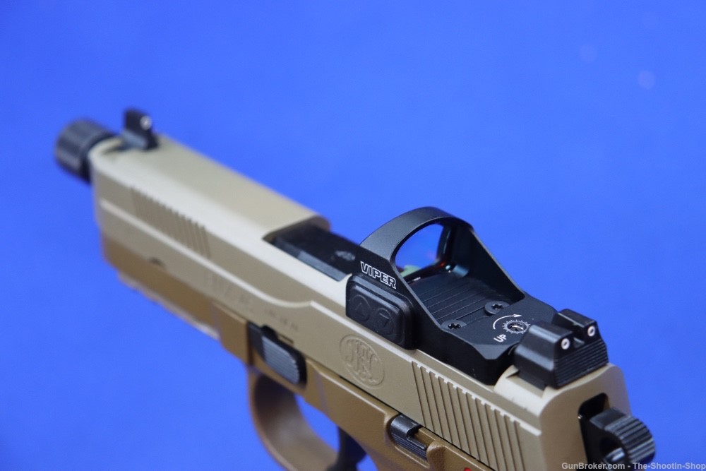 FN FNX45 Tactical Pistol 45ACP THREADED 15RD FDE FNX45T VORTEX VIPER FNX -img-14