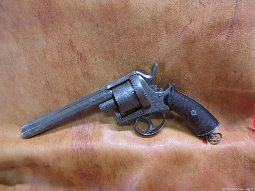 Antique August Fran Cotte 12 MM Belgian Pinfire Revolver Punch or Liegg-img-5