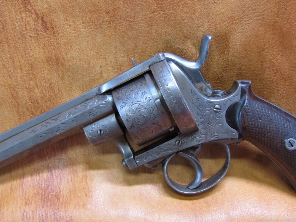 Antique August Fran Cotte 12 MM Belgian Pinfire Revolver Punch or Liegg-img-7