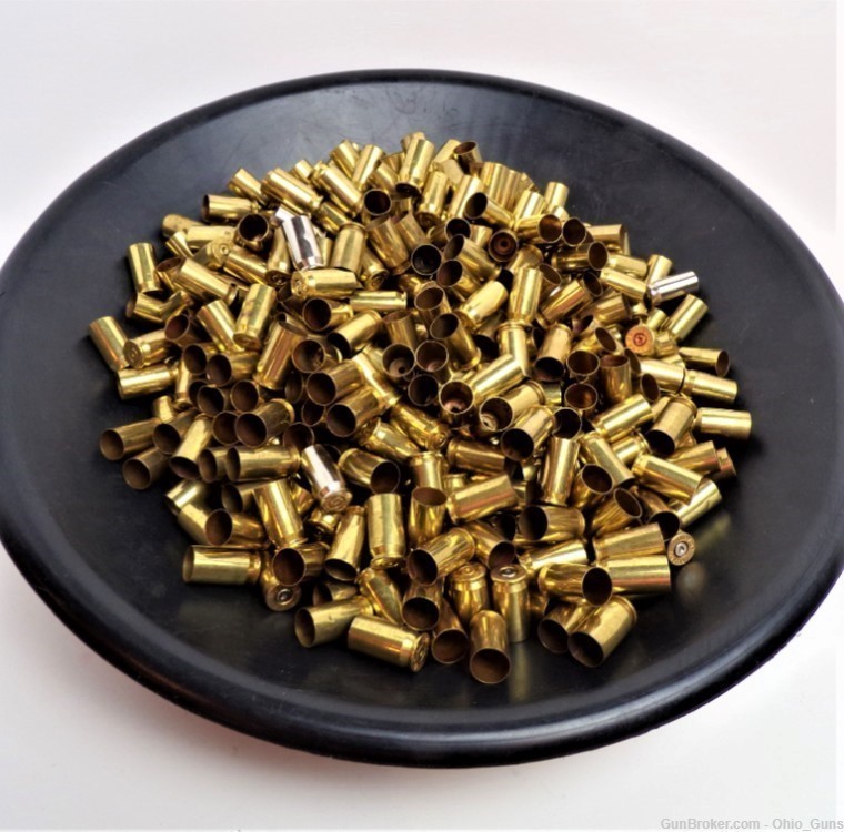45 ACP Fired Brass Cleaned Mixed Head Stamps - 1 Bag (+/- 700ct)-img-1