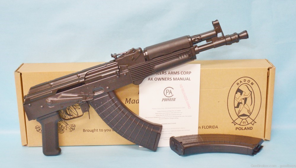 PIONEER ARMS POLISH HELLPUP AK-47 7.62X39 11.7" NIB DRACO -img-0