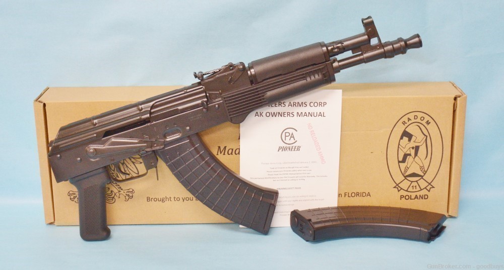 PIONEER ARMS POLISH HELLPUP AK-47 7.62X39 11.7" NIB DRACO -img-1