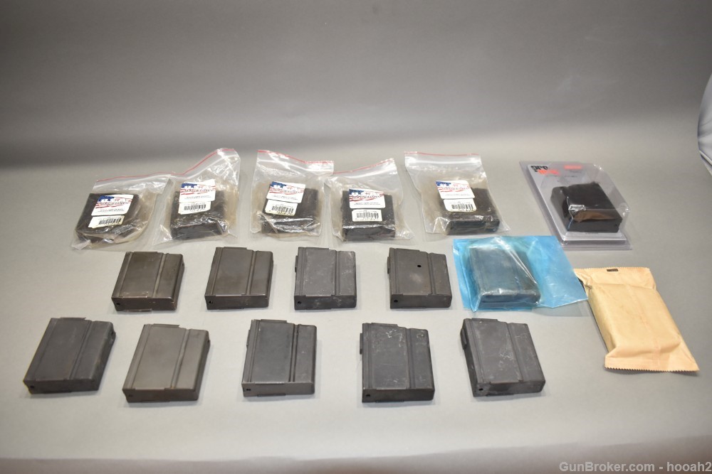 17 Assorted 10 Rd 7.62x51 NATO M1A M14 Rifle Magazines Mostly Aftermarket-img-0