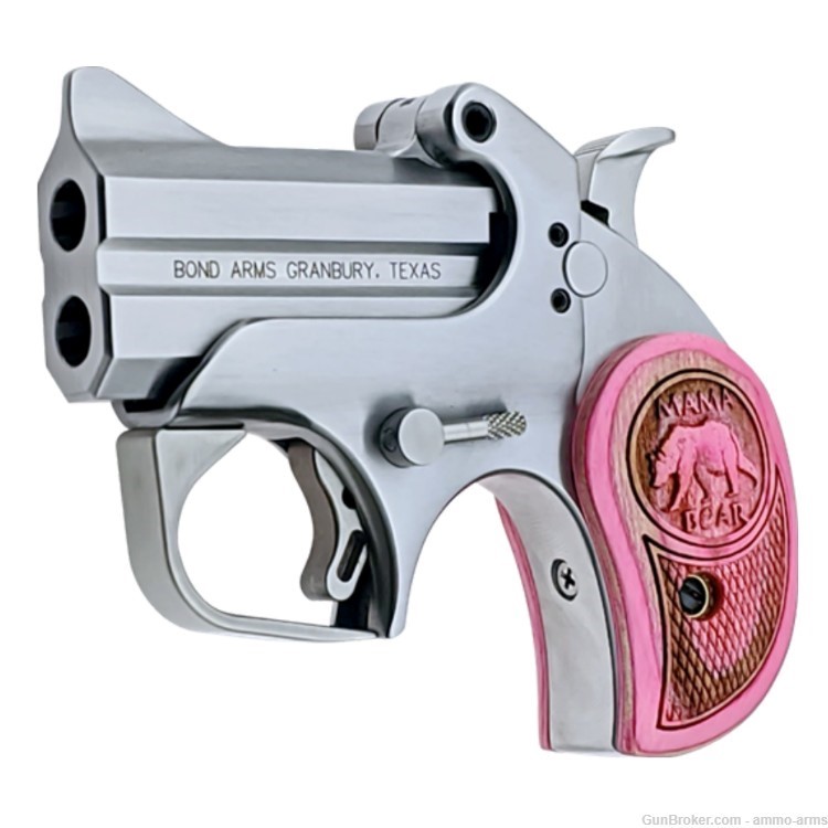 Bond Arms Mama Bear .357 Mag .38 Special 2.5" Stainless / Pink BAMB-img-2