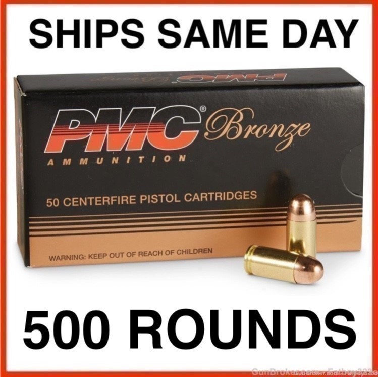 500 Rounds - PMC Bronze 380 ACP AUTO Ammo 90 Grain Full Metal Jacket-img-0