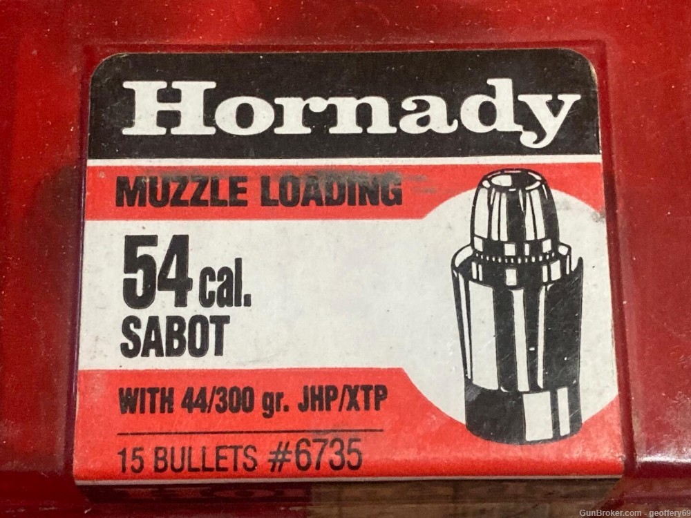 Hornady 54 Cal SABOT 44 .429 300 gr XTP HP Muzzle Loading Bullets 45ct 6735-img-1