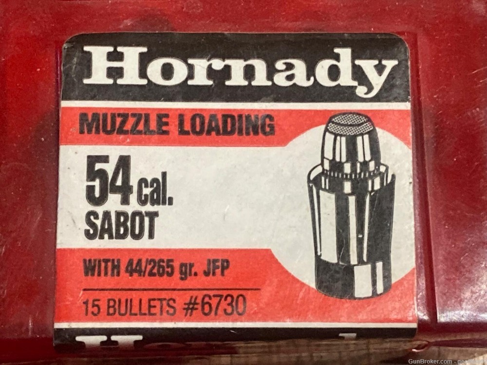 Hornady 54 Cal SABOT 44 .429 265 gr XTP HP Muzzle Loading Bullets 45ct 6730-img-1