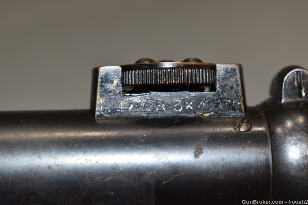 Vintage German OIGEE Berlin Luxor 3X WW1 ERA Rifle Scope W Rings #1 Reticle-img-9