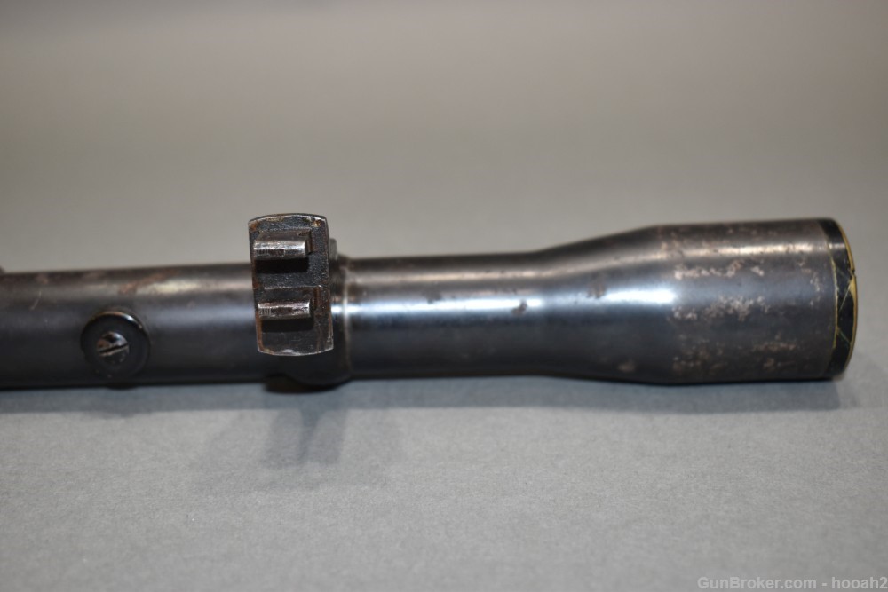 Vintage German OIGEE Berlin Luxor 3X WW1 ERA Rifle Scope W Rings #1 Reticle-img-6