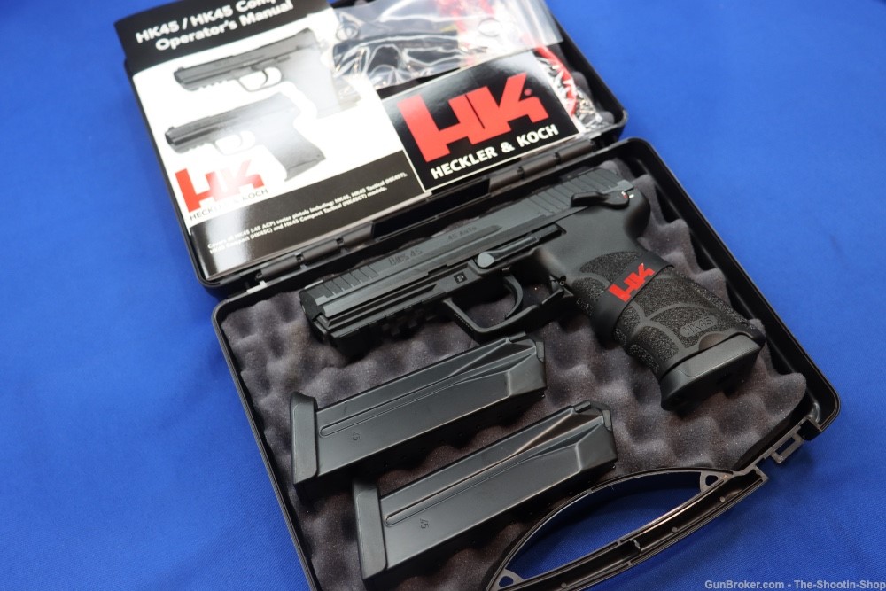 Heckler & Koch H&K HK45 V1 Pistol 45ACP HK45 Decocker Safety 10RD 3-MAGS 45-img-0