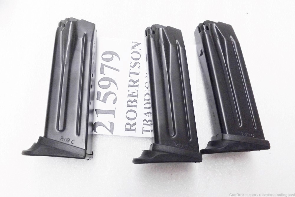 H&K USP9C Factory 10 Shot Magazines 9mm 215979 USP9 P2000 Compact -img-1
